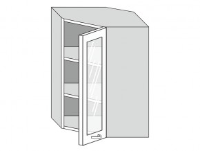 19.60.3у Шкаф настенный (h=913) угловой на 600мм со стекл. дверцей в Варне - varna.magazinmebel.ru | фото