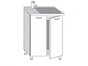 2.60.2мн Шкаф-стол на 600мм под накладную мойку с 2-мя дверцами в Варне - varna.magazinmebel.ru | фото