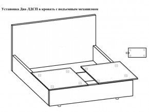 Кровать Флоренция норма 90 с механизмом подъема и дном ЛДСП в Варне - varna.magazinmebel.ru | фото - изображение 3